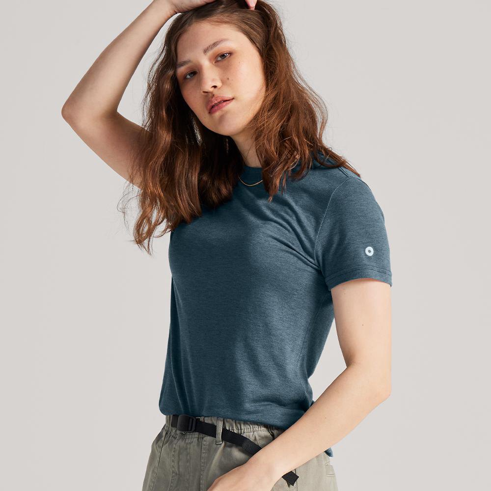 Allbirds Women's TrinoXO™ Classic Fit - T-Shirt Blue - SHW416207